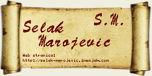 Selak Marojević vizit kartica